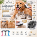 Brosse Auto-Nettoyante Chien & Chat – Retire les Poils en 1 Clic